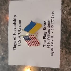 10/$25 deal item! Show your support on your lapel for Ukraine!